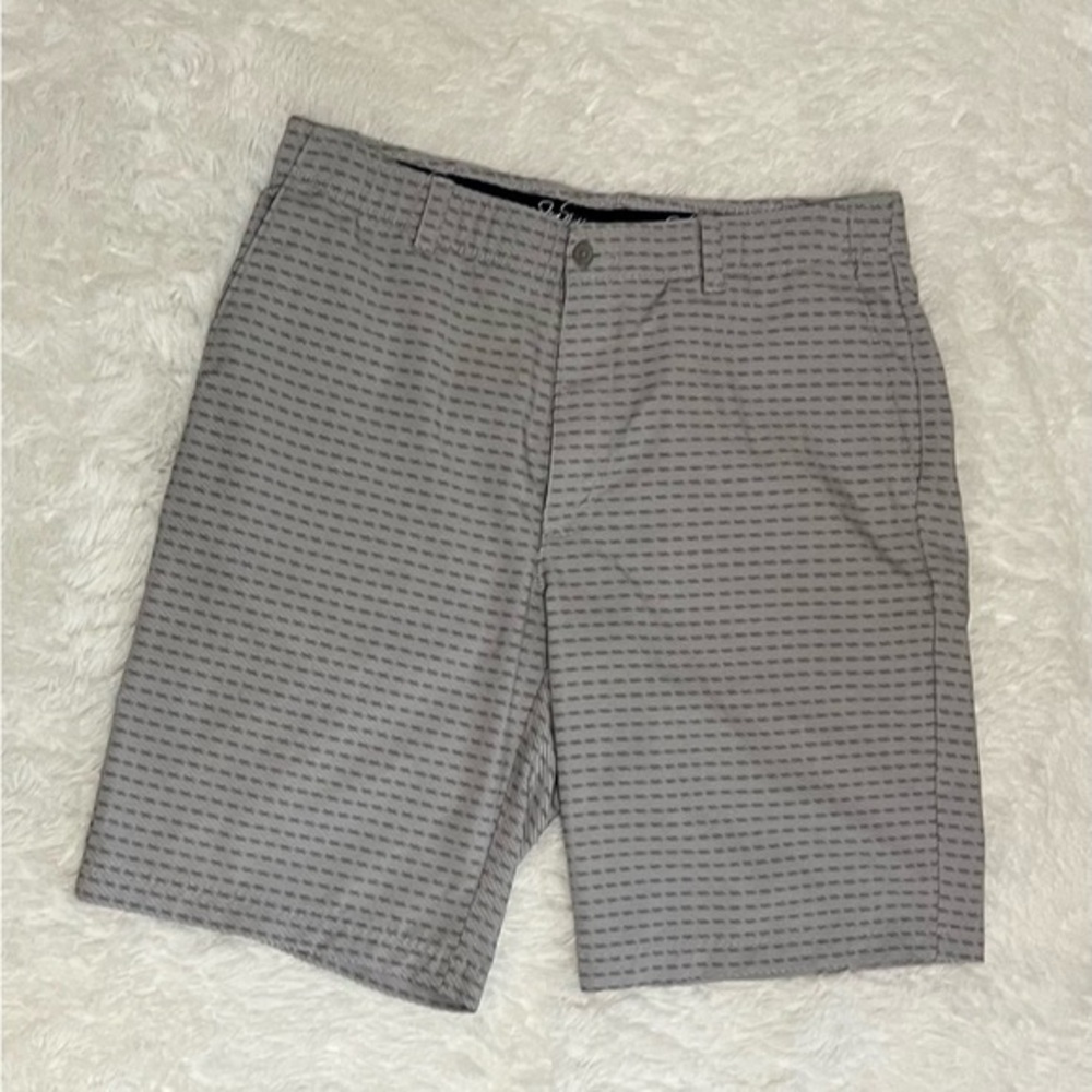 Jack Nicklaus Golf Shorts Gray Patterned Men's Shorts